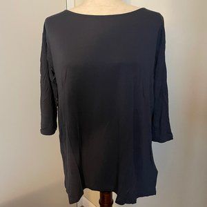 GAP Boatneck Tunic Tee - 3/4 sleeve - XS